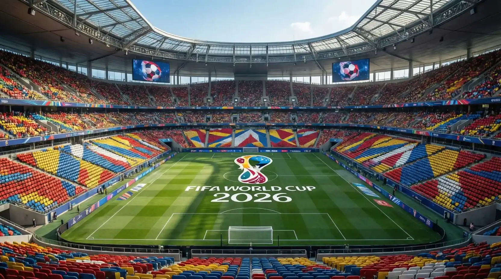 Estadio de fútbol en Estados Unidos preparado para el Mundial 2026